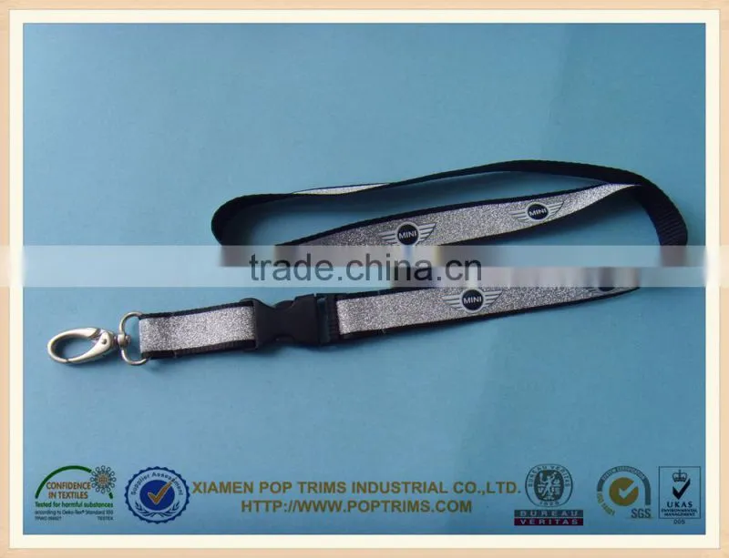 beautiful metallic lanyard with animal logo