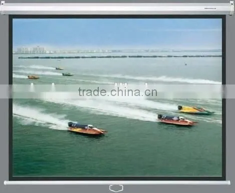 wall mount projector screen/manual projector screen/manual screen