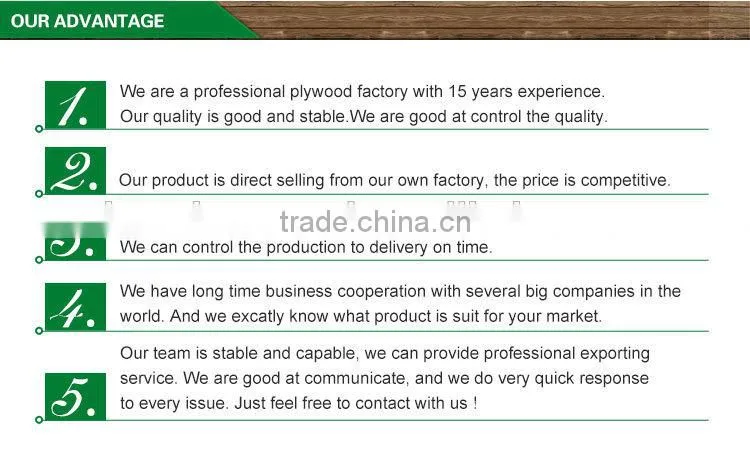 China BB/CC grade 5.2 mm Teak Face back commercial plywood manufacturer