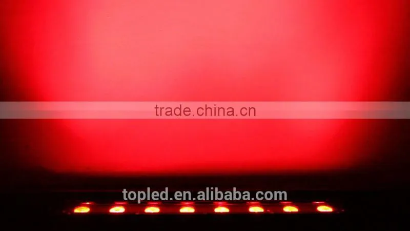 Multi Color RGB Batter Powered Outdoor IP65 8x3W LED Light Bar