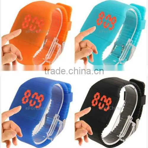 2013 new plastic LED touch-screen cheap gift watches (SW-659)