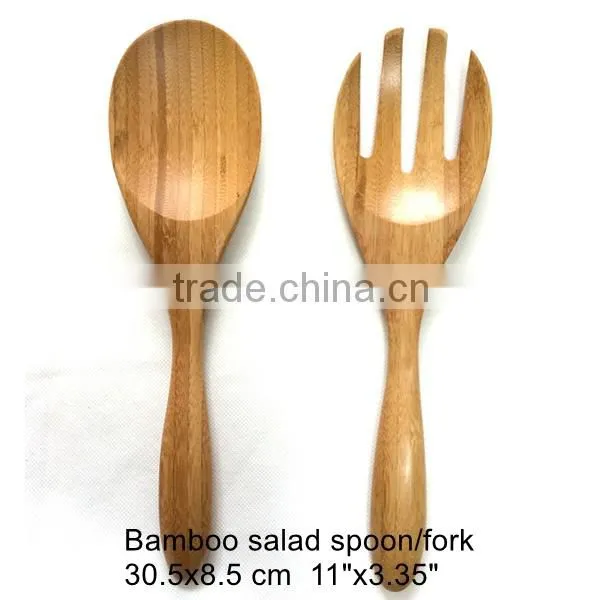 wooden spaghetti fork and spoon