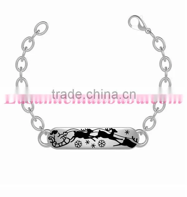 Fashion christmas jewelry cuff bangle bracelet wholesale