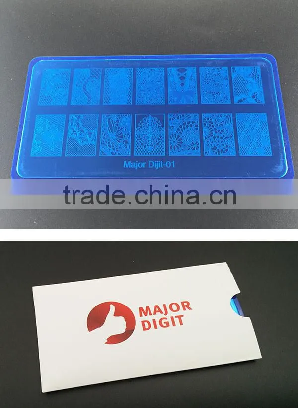 Amazing nail art stamp plate design,high quality custom nail art stamping plates