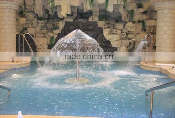 2014 summer hot sale water park fountain Special design stainless steel mushroom fountain