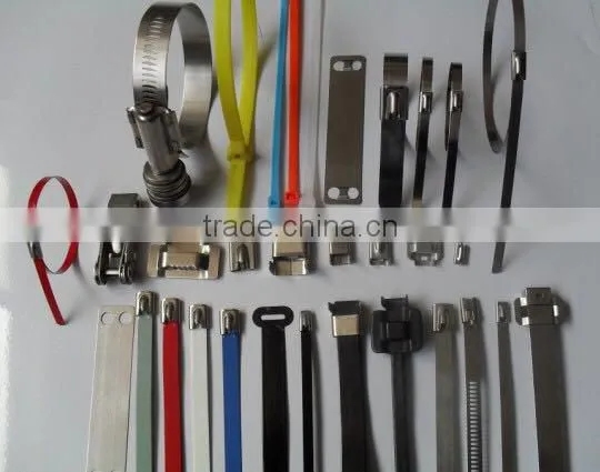 Hot stainless steel cable tie L lock type with coating