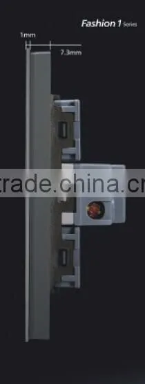 High glade metal wall socket