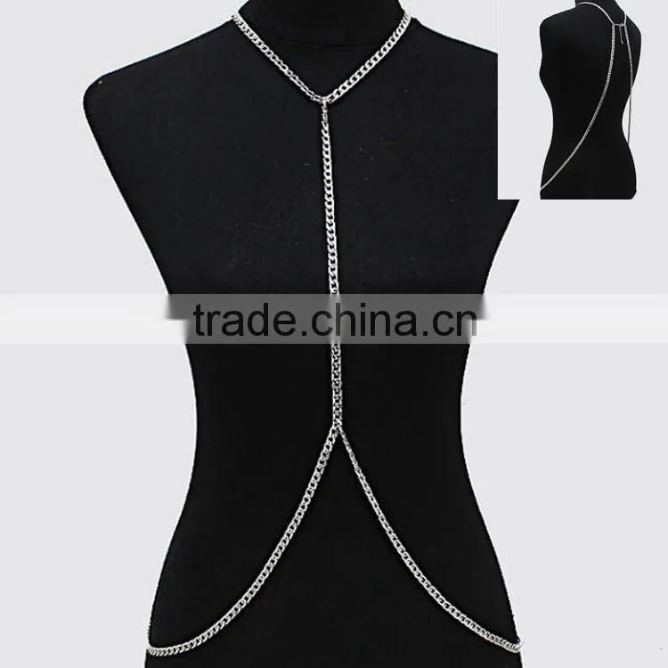 chain strap body chain dress, body chain jewelry for women