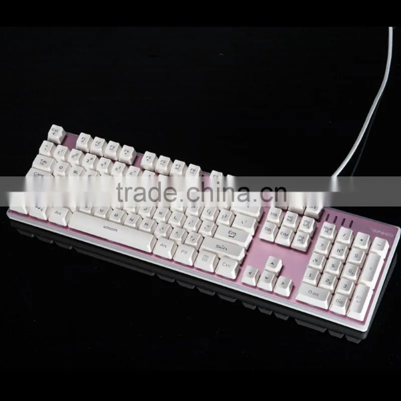 New Gaming LED Backlight USB Wired 104 keys Professional Game Keyboard Waterproof Game Keyboard For PC