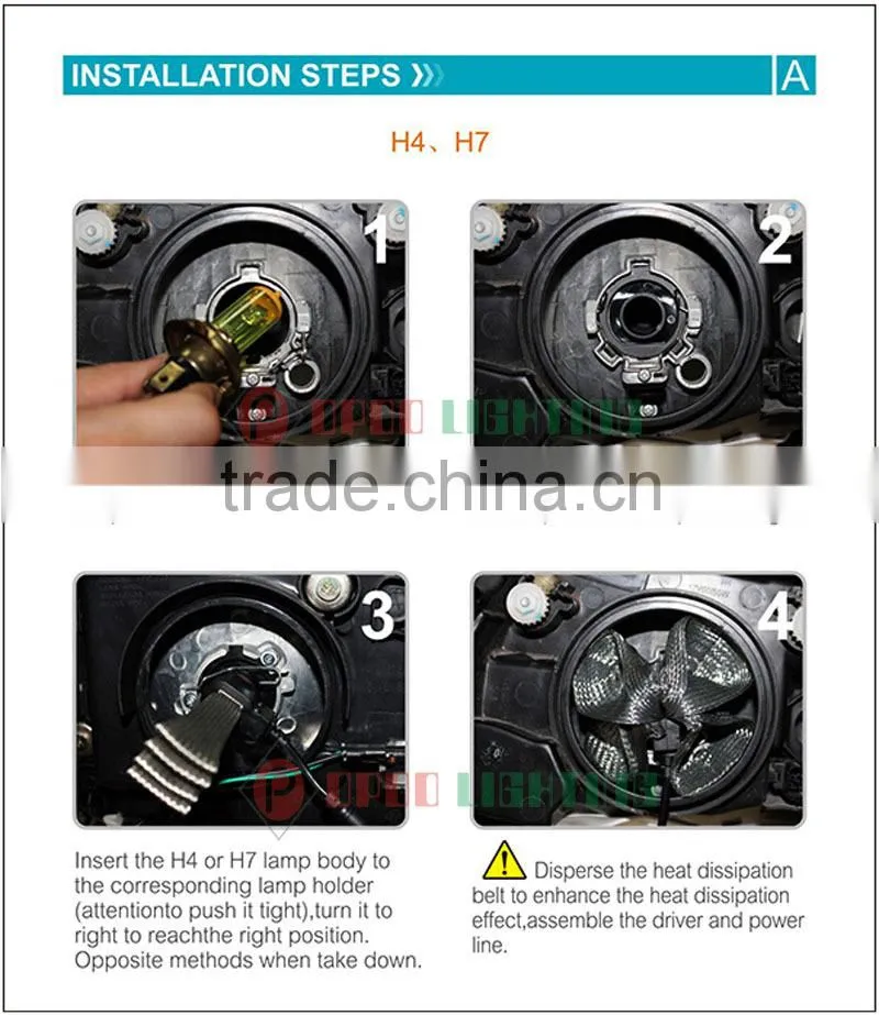 New arrival led headlight kit, 4000lm single hi/lo beam led headlight kit