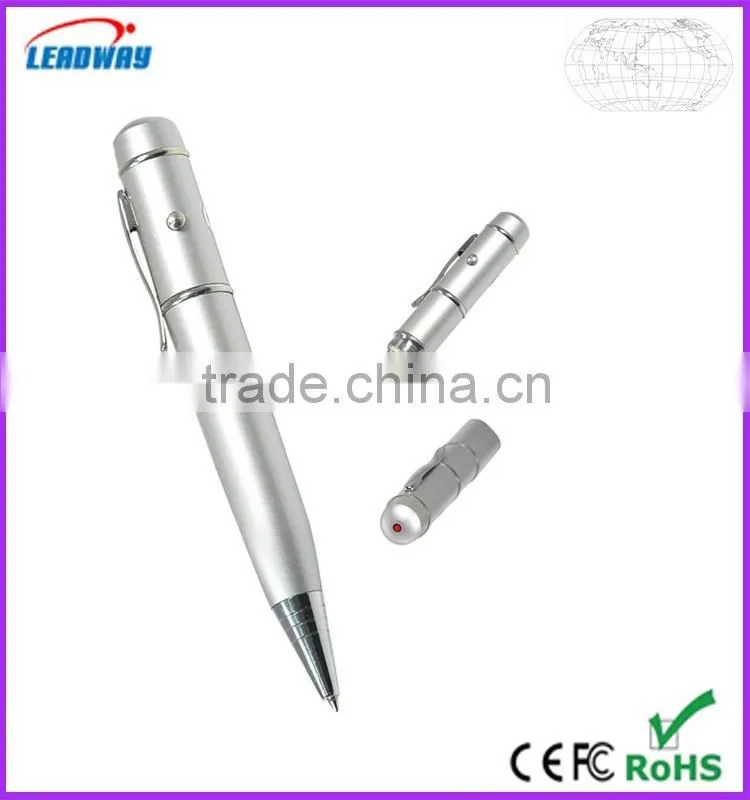 Hottest item laser pointer pendrive metal usb flash drive for school promotional gift