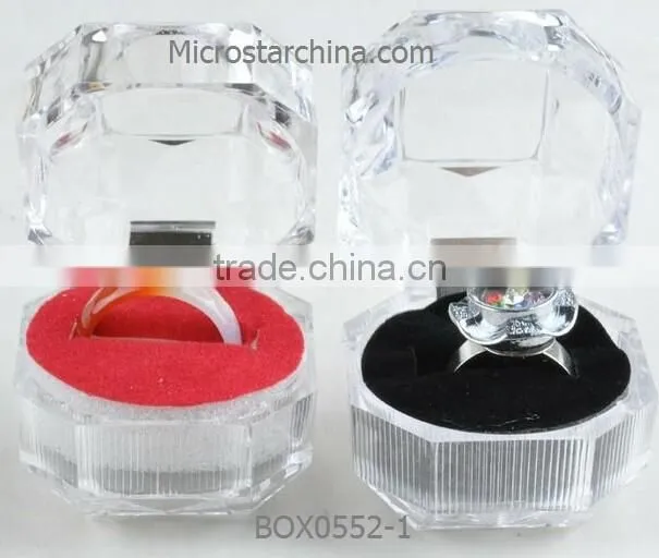 2016 Hot selling black cover fancy packing jewelry box