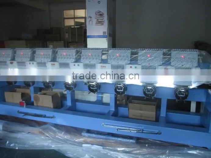 China Guangzhou CNC computer flat garment cap hat sequin towel 12 15 21 24 head 6 9 12 needles embroidery machine price