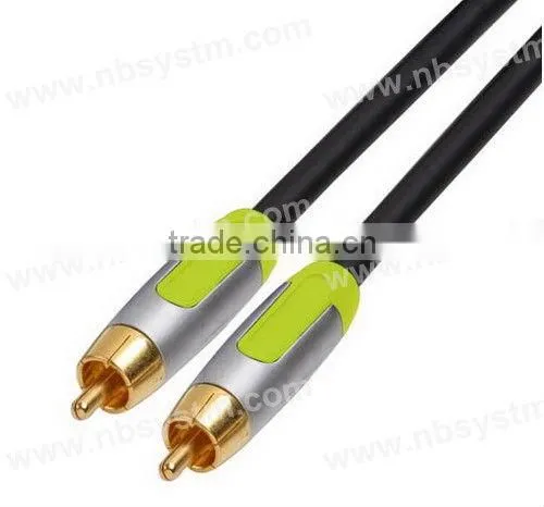 Assemble Type Video Interconnect Cable RCA plug to RCA Plug