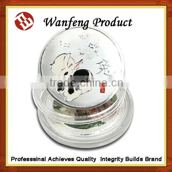 The 12 Chinese zodiac printed silver coins producer
