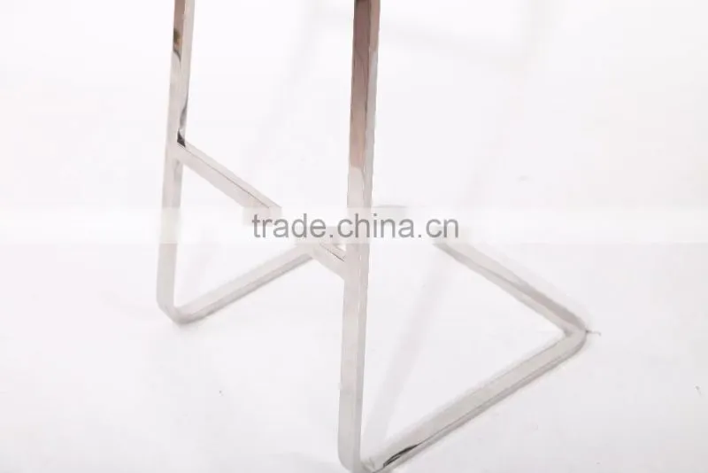 304 stainless steel full genuine leather Van der rohe chair bar stool footrest covers