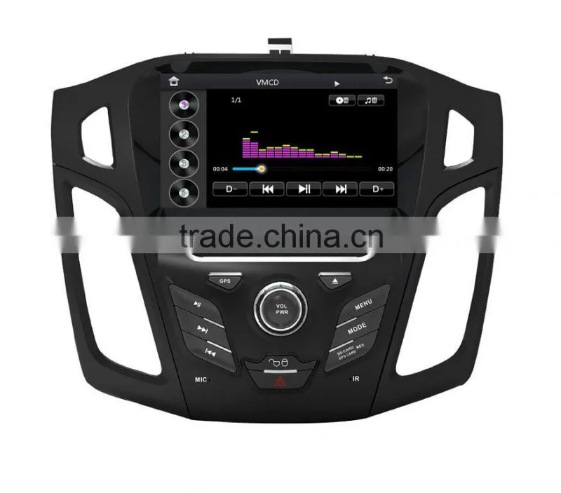 Wholesale car fm radios audio multimidea player car dvd gps navigation for Ford focus 2012 support Phone 3G DVR SWC BT