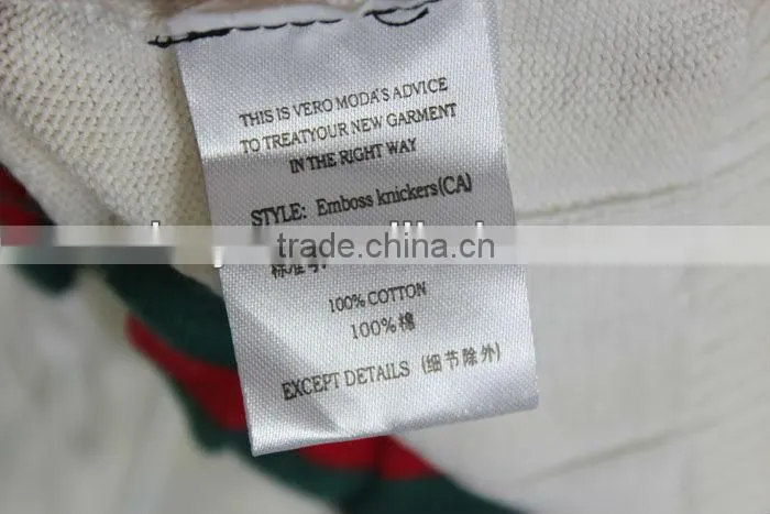 lady's stripes pullover knitted sweater