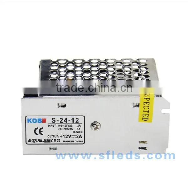 24W AC DC adapter 12V 2A Switch Power Supply Driver for LED Strip Universal Regulated
