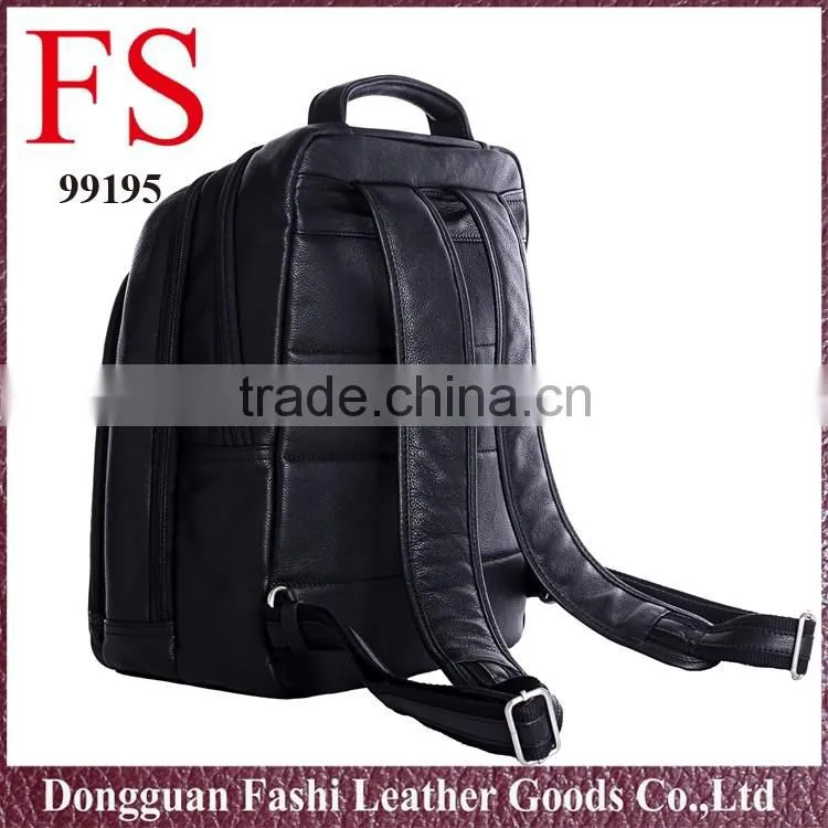 100% genuine leather outdoor hiking backpack