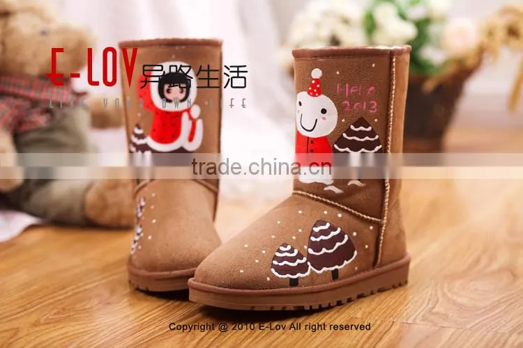 2016 hot sales high quality and cheap kids snow boots