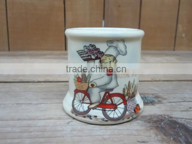 Storage type chef design ceramic food grade storage jar