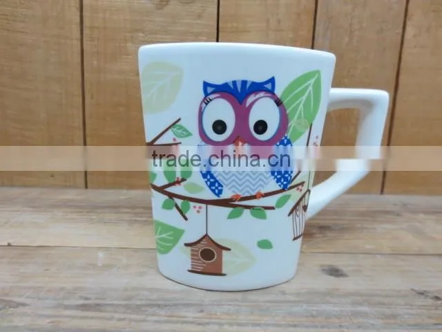 New owl decal mug big mug water mug
