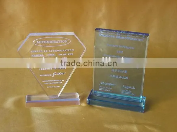 Fashionable professional acrylic gem award