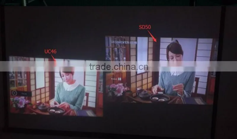 Factory Direct Mini Projector SD50 Plus 1000:1 Pico Projector for Home Theater