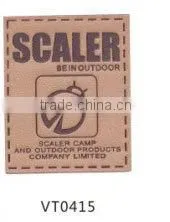 Jeans metal pu leather patch labels jeans leather patch labels