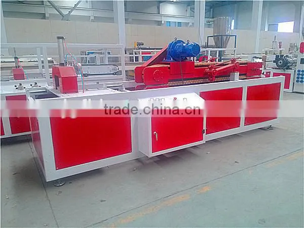 Plastic profile production line