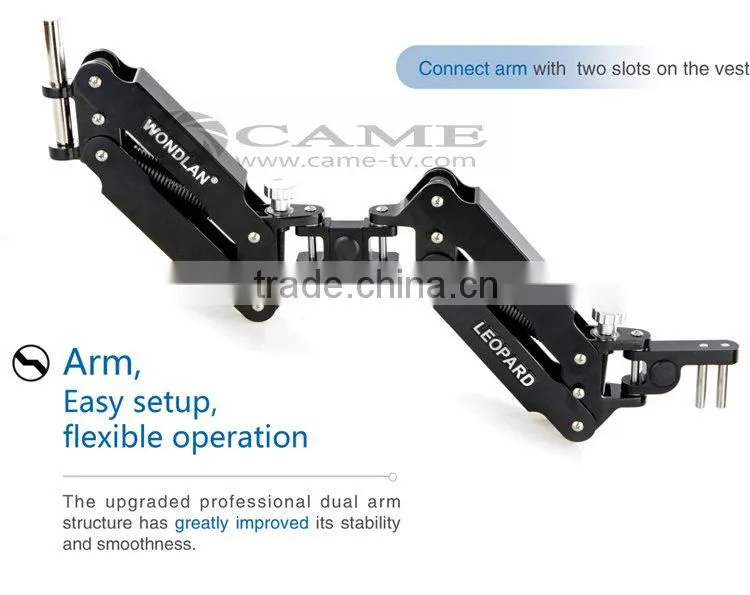 Wondlan Leopard 3 Dual-arm Steadycam Vest and I-shaped Carbon Fiber Stabilizer