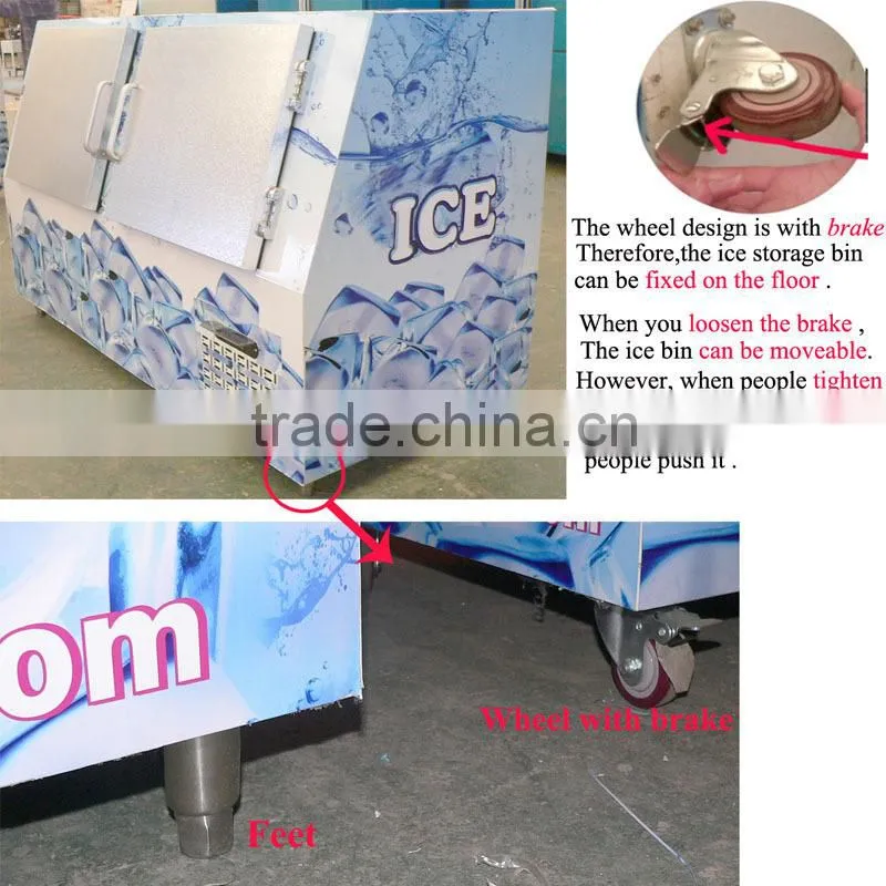 bagged ice storage bin for 200 packaged ice