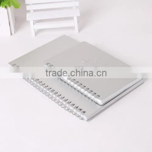 Custom wholesale aluminun dairy spiral notebook with pen
