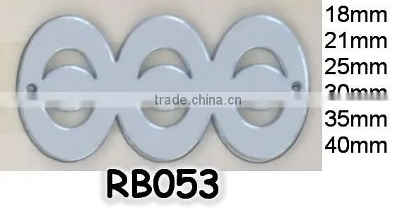 Unique Custom 2 Hole Flat Back Sew on Acrylic Mirror for Shoes