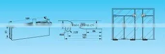 Glass door clamp HS03103