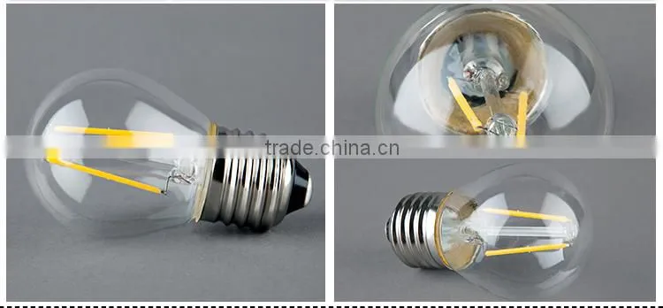 Certificate Approved COB Filament Led Bulb G45