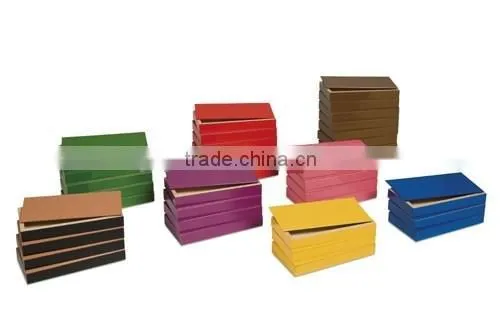 Wooden educational toys for montessori grammar filling boxes