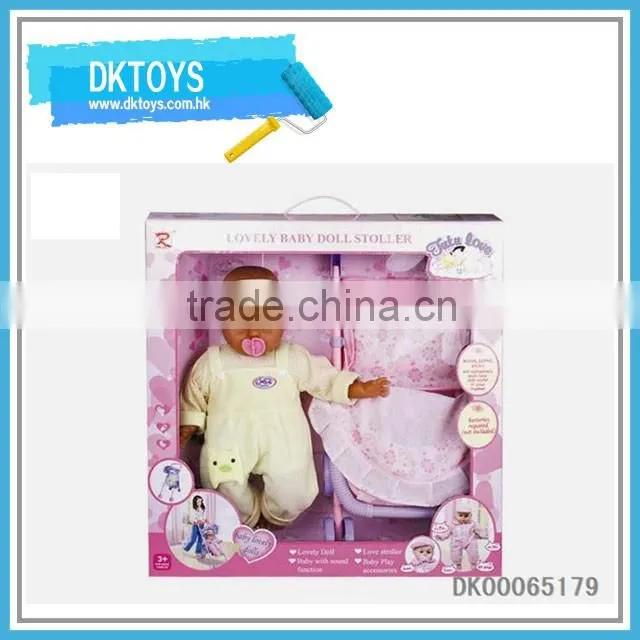 Lovely doll strller toy for kids with doll