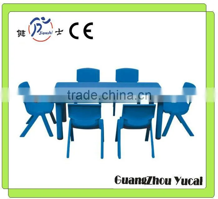Adjustable student table and chairs suit