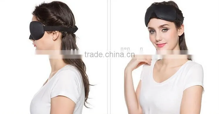 2015 Hot Selling 3D Eye Shade Adjustable Washable Blindfold Deep Eye Socket Sleeping Traveling Cover Eye Mask