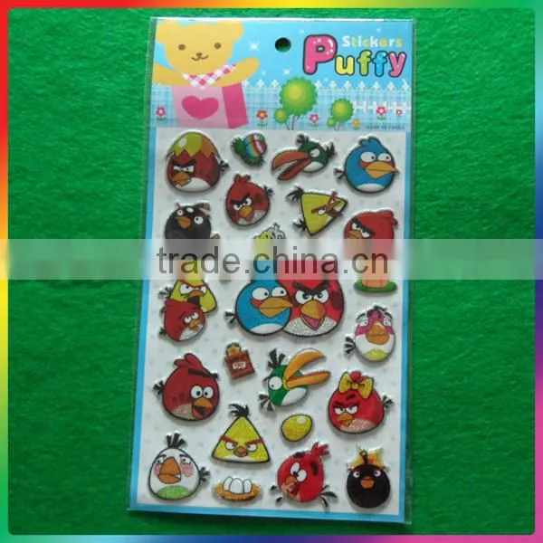mini animal pattern foam sticker/ puffy sticker for kids