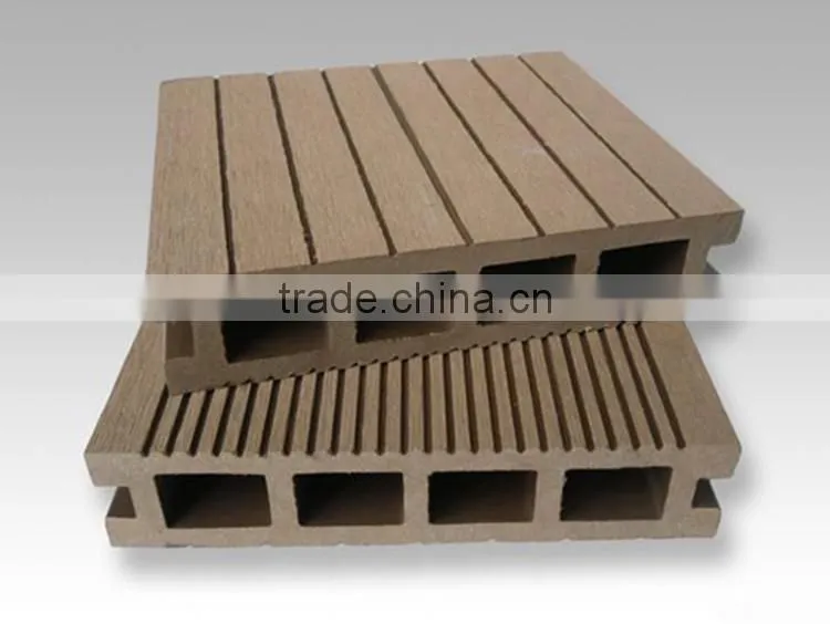 Wood Plastic Composite Grooved Deck WPC Decking Board