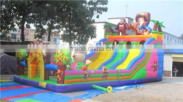Inflatable bouncer with slide, inflatable bouncer for toddlers