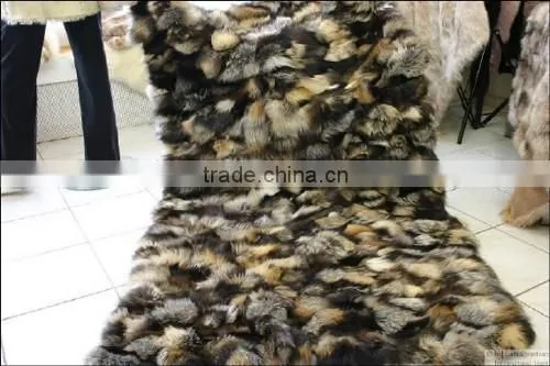 whoilesale Genuine fox fur blanket