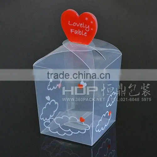 house shape gift box&clear gift box