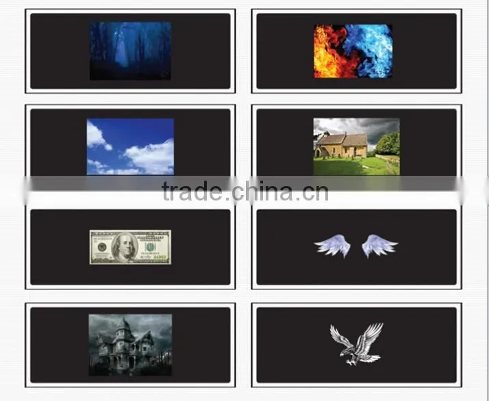 New released HPUSN studio flash photographic backdrops projector with different films picture