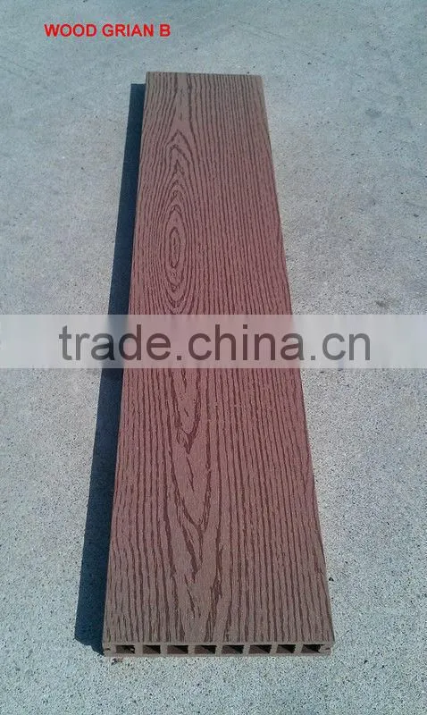 Hot sale outdoor wpc flooring solid wood grain!