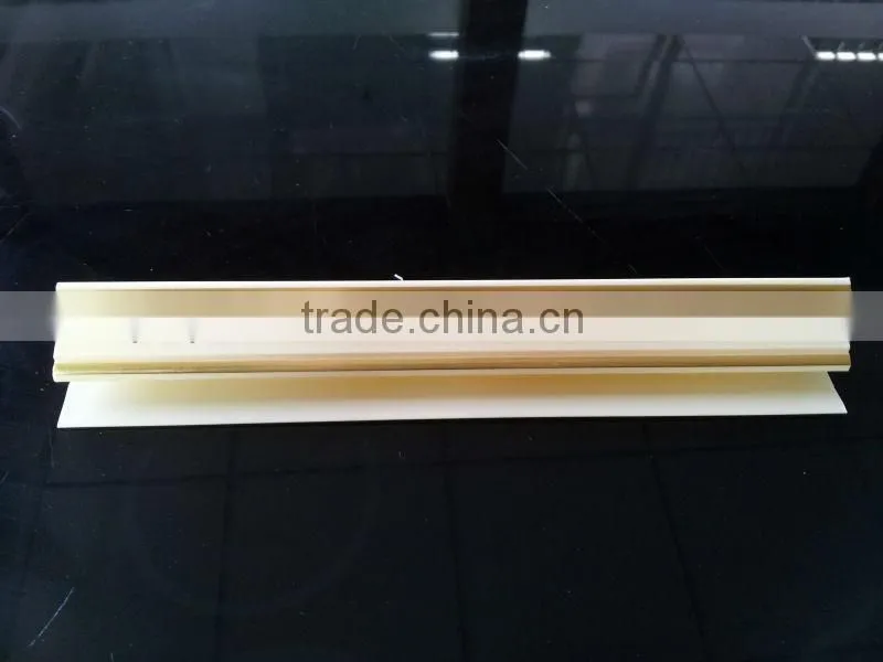wood laminated pvc profile/ corner/ cornice
