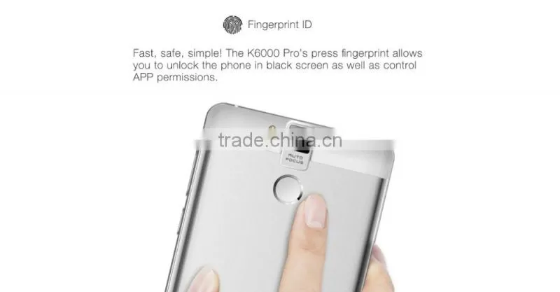 Oukitel K6000 Pro 6000mAh 5.5 inch 2.5D Arc Dragontrail Glass Screen Android 6.0 MTK6753 64bit Octa Core 3GB RAM 32GB ROM